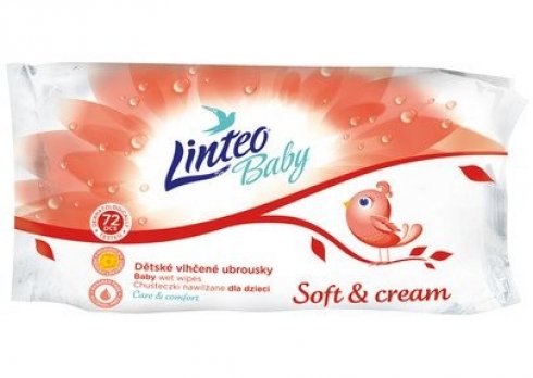 CHUSTECZKI NAWILŻANE LINTEO BABY SOFT & CREAM A72