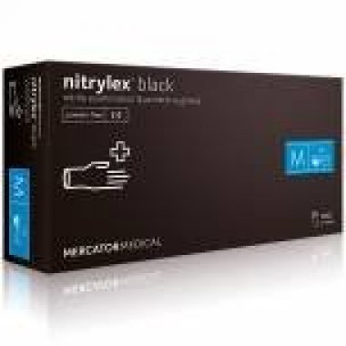 RĘKAWICE NITRYLOWE NITRYLEX PF BLACK 1
